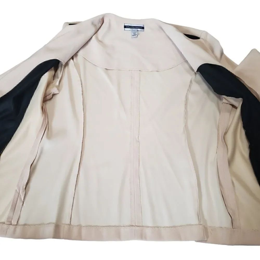 AMANDA SMITH Colorblock Coat Size 14 - Picture 9 of 15